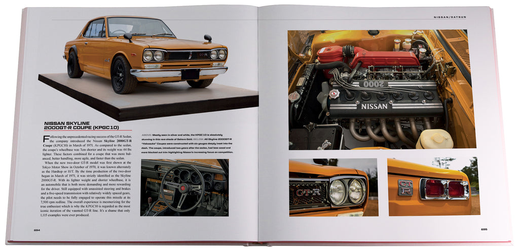 JDM Car Guide and Book Set from 2022 - Featured JDM manufacturers in Volume Three: Nissan, Datsun, Prince