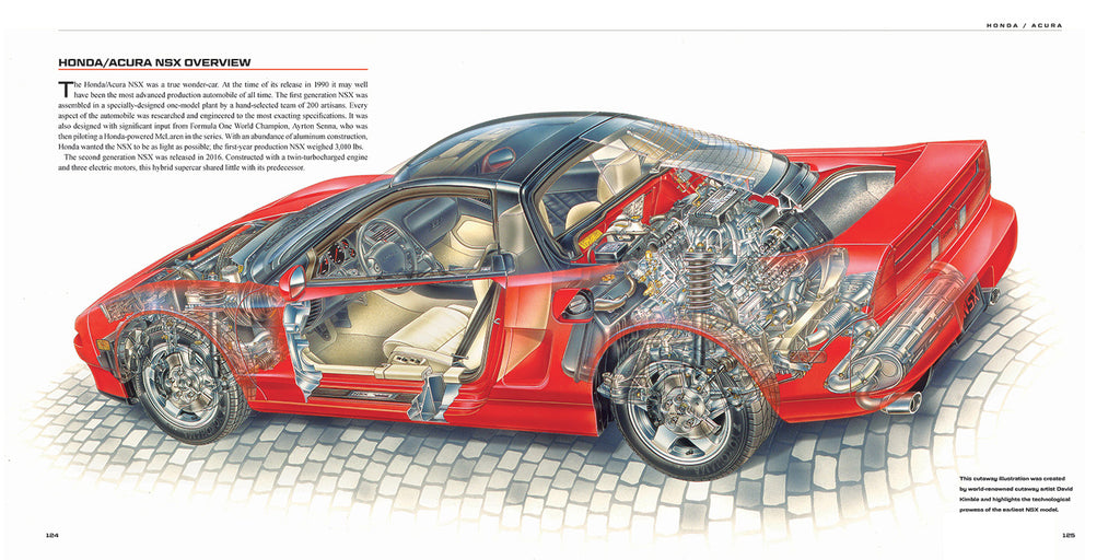 Acura NSX Cutaway from JDM Car for Collectors from A Quiet Greatness Book Set on JDM Cars from Japan